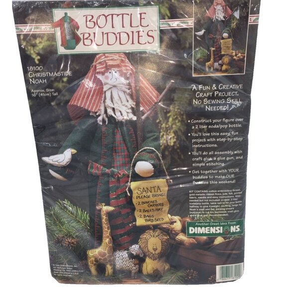 Christmastide Noah Christmas Craft Project Kit Bottle Buddies Dimensions 18100 - Picture 8 of 8